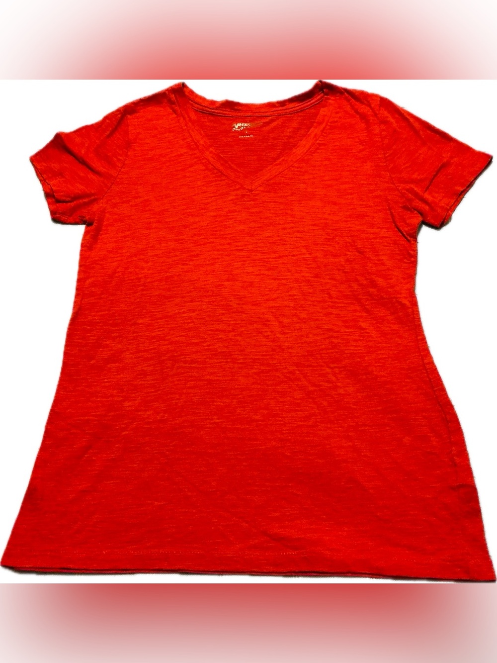 🎉 3 for $15🎉 Arizona Jeans Co. V-Neck Short Sleeve Tee in Bright Red- Large